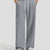 Men's dark grey baggy sweatpants, front view. Wide leg sweatpants men, showing fit and drape.