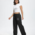 Unisex Baggy Sweatpants Sun Moon Print Couples Joggers