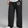 Unisex Baggy Sweatpants Sun Moon Print Couples Joggers