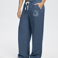 Unisex Baggy Sweatpants Sun Moon Print Couples Joggers