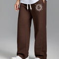 Unisex Baggy Sweatpants Sun Moon Print Couples Joggers