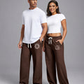 Unisex Baggy Sweatpants Sun Moon Print Couples Joggers