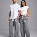 Unisex Baggy Sweatpants Sun Moon Print Couples Joggers