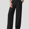 Mens Wide Leg Linen Pants – Classic Button & Inner Drawstring