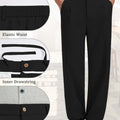 Mens Wide Leg Linen Pants – Classic Button & Inner Drawstring