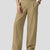 Mens Wide Leg Linen Pants – Classic Button & Inner Drawstring