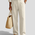 Mens Wide Leg Linen Pants – Extended Tab & Inner Drawstring