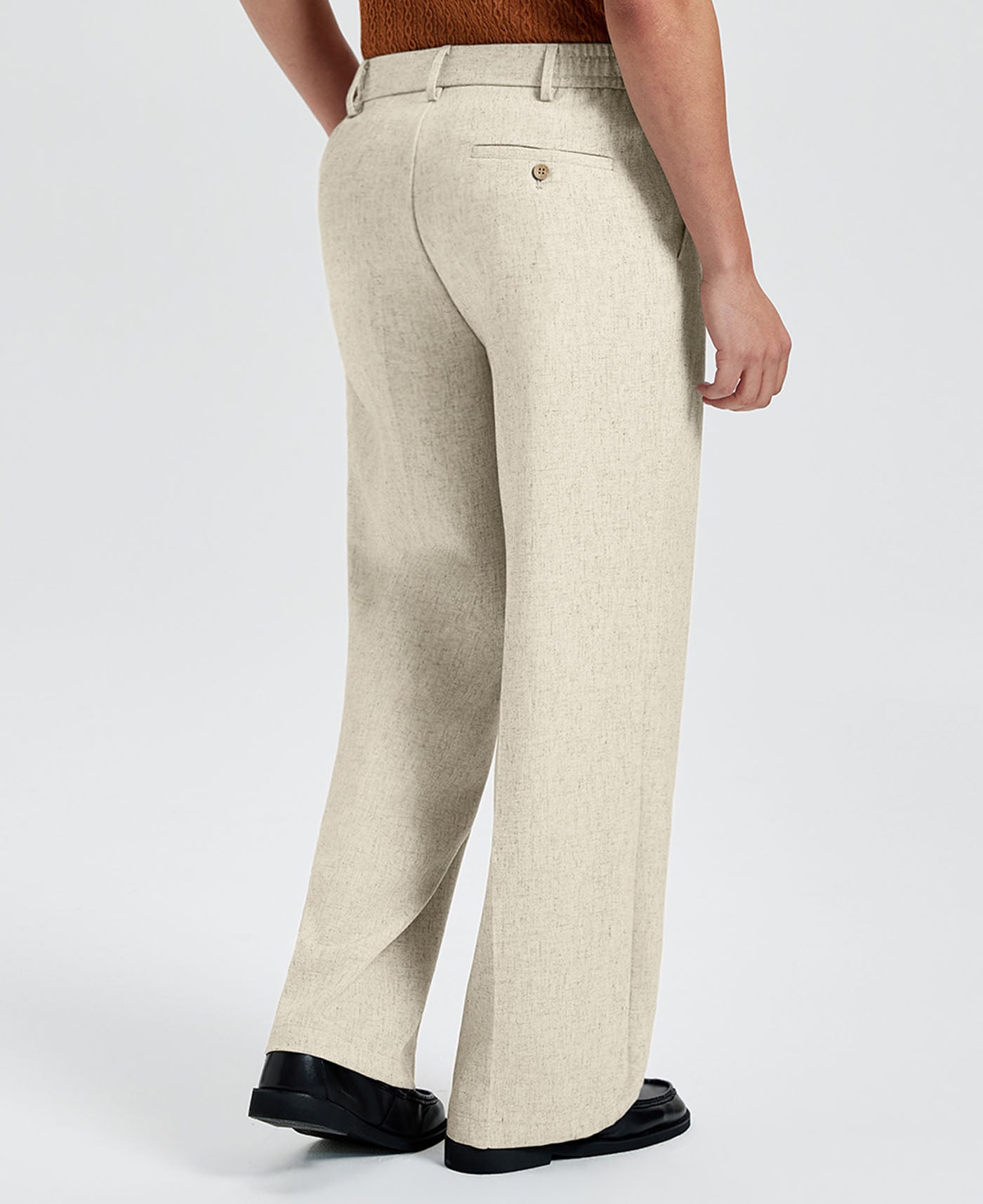 Mens Wide Leg Linen Pants – Extended Tab & Inner Drawstring