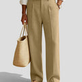 Mens Wide Leg Linen Pants – Extended Tab & Inner Drawstring