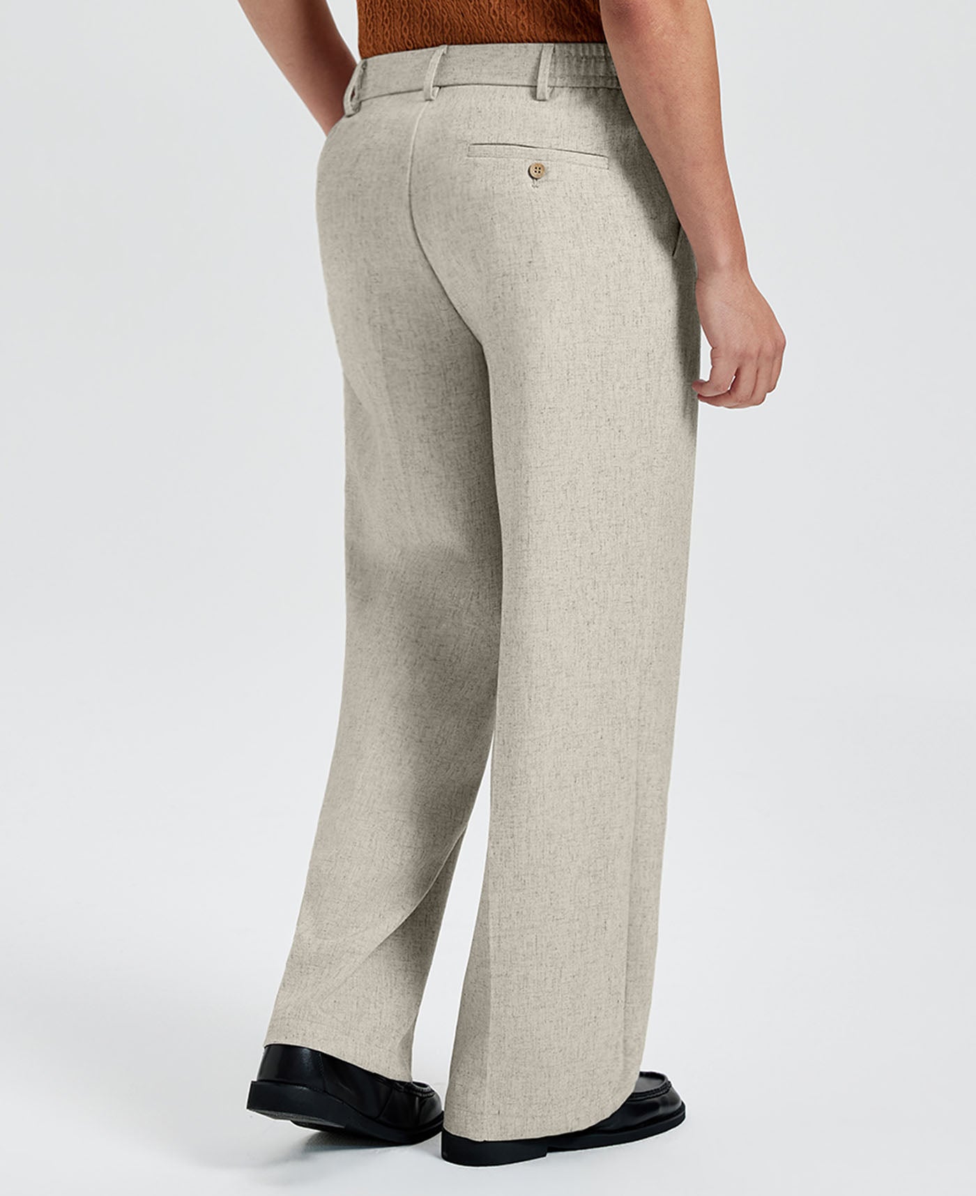 Mens Wide Leg Linen Pants – Extended Tab & Inner Drawstring