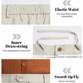 Mens Wide Leg Linen Pants – Extended Tab & Inner Drawstring