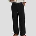 Mens Wide Leg Linen Pants – Square Waistband & Inner Drawstring