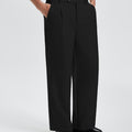 Mens Wide Leg Linen Pants – Square Waistband & Inner Drawstring