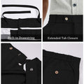 Mens Wide Leg Linen Pants – Square Waistband & Inner Drawstring