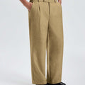 Mens Wide Leg Linen Pants – Square Waistband & Inner Drawstring