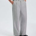 Mens Wide Leg Linen Pants – Square Waistband & Inner Drawstring