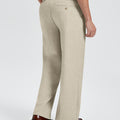 Mens Wide Leg Linen Pants – Square Waistband & Inner Drawstring