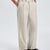 Mens Wide Leg Linen Pants – Square Waistband & Inner Drawstring