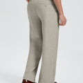 Mens Wide Leg Linen Pants – Square Waistband & Inner Drawstring