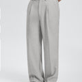 Mens Wide Leg Linen Pants – Sword-shaped Tab & Inner Drawstring