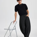 Mens Baggy Barrel Pants — Oversized & Drawstring