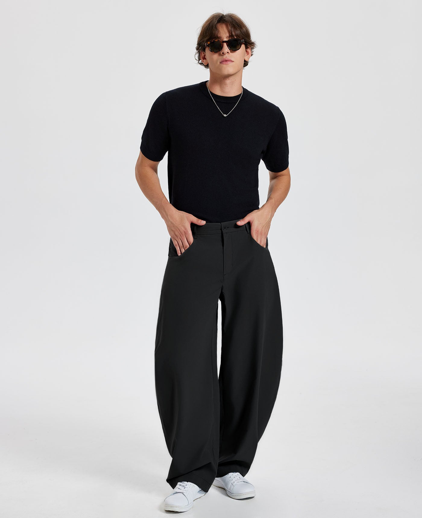 Mens Baggy Barrel Pants — Oversized & Drawstring