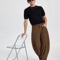 Mens Baggy Barrel Pants — Oversized & Drawstring