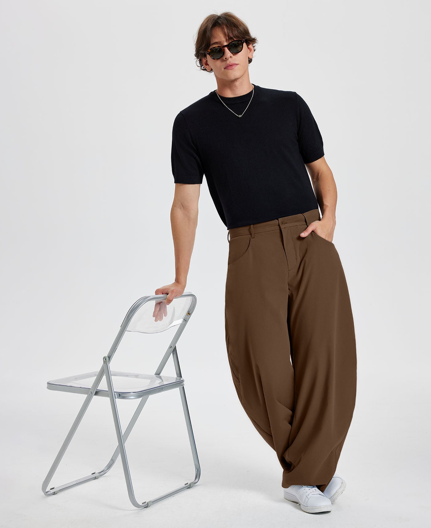 Mens Baggy Barrel Pants — Oversized & Drawstring