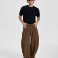 Mens Baggy Barrel Pants — Oversized & Drawstring