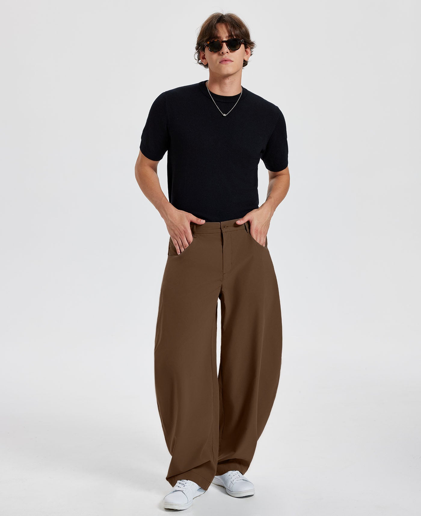 Mens Baggy Barrel Pants — Oversized & Drawstring