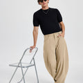 Mens Baggy Barrel Pants — Oversized & Drawstring