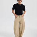 Mens Baggy Barrel Pants — Oversized & Drawstring