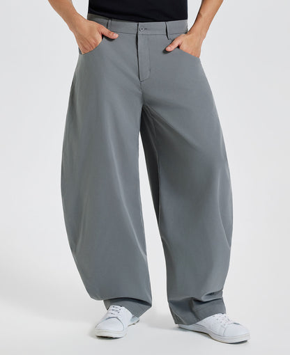 Mens Baggy Barrel Pants — Oversized & Drawstring