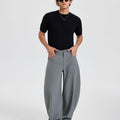 Mens Baggy Barrel Pants — Oversized & Drawstring