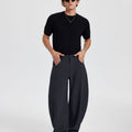 Mens Baggy Barrel Pants — Oversized & Drawstring