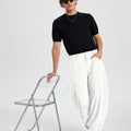 Mens Baggy Barrel Pants — Oversized & Drawstring