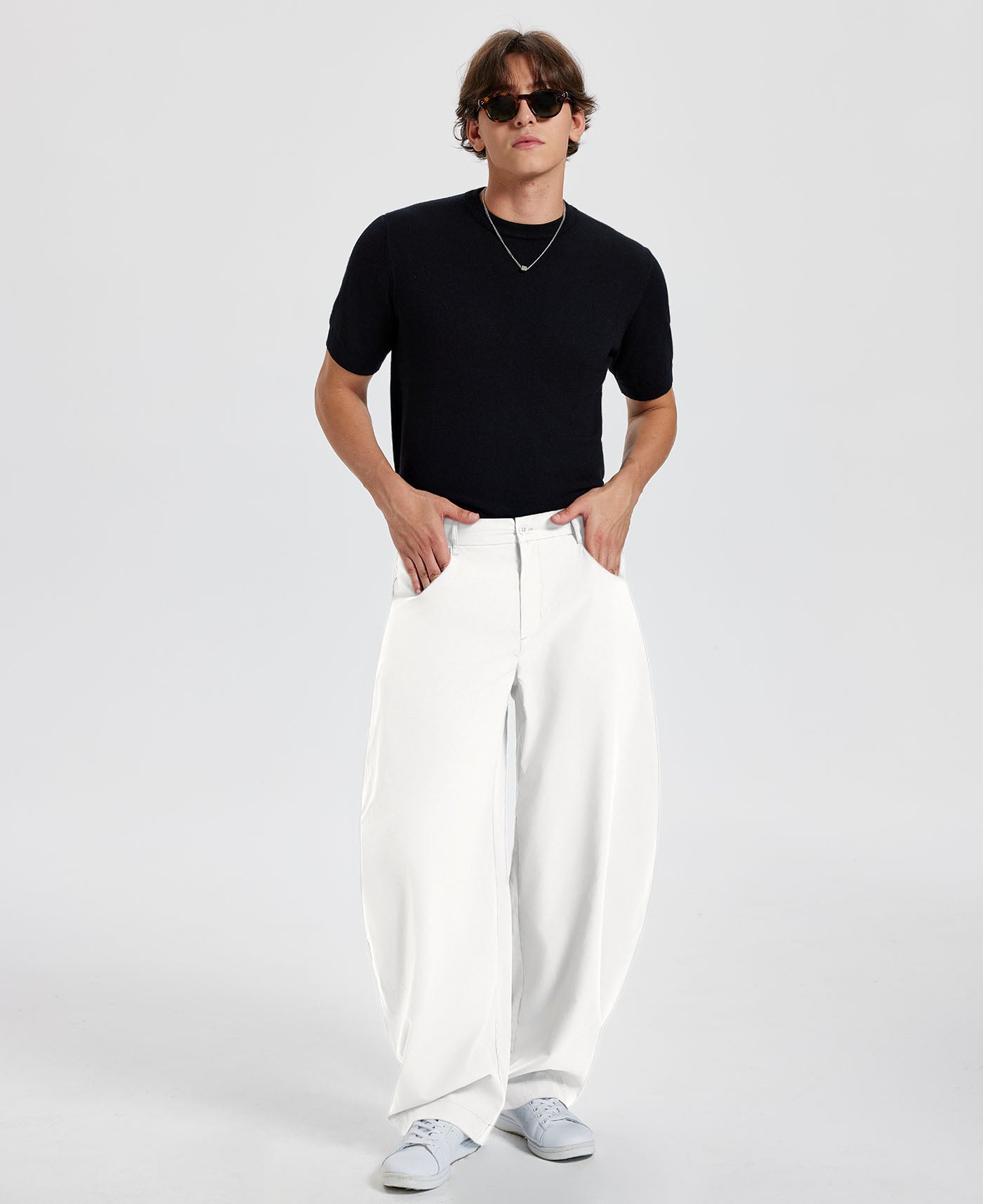 Mens Baggy Barrel Pants — Oversized & Drawstring