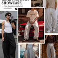 Mens Baggy Barrel Sweatpants — Wide Leg & Drawstring