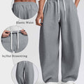 Mens Baggy Barrel Sweatpants — Wide Leg & Drawstring
