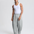 Mens Baggy Barrel Sweatpants — Wide Leg & Drawstring
