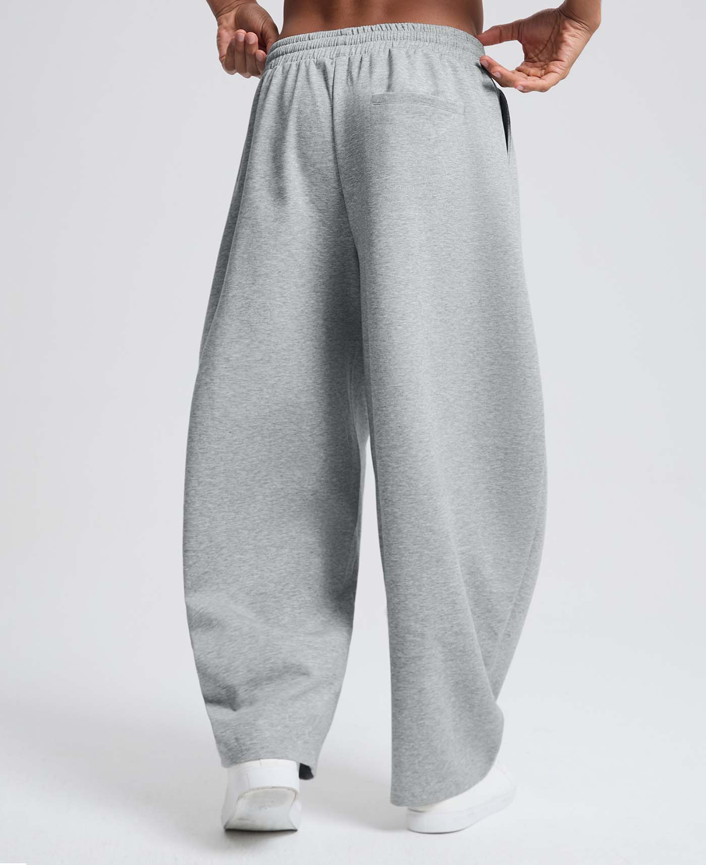 Mens Baggy Barrel Sweatpants — Wide Leg & Drawstring