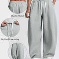 Mens Baggy Barrel Sweatpants — Wide Leg & Drawstring