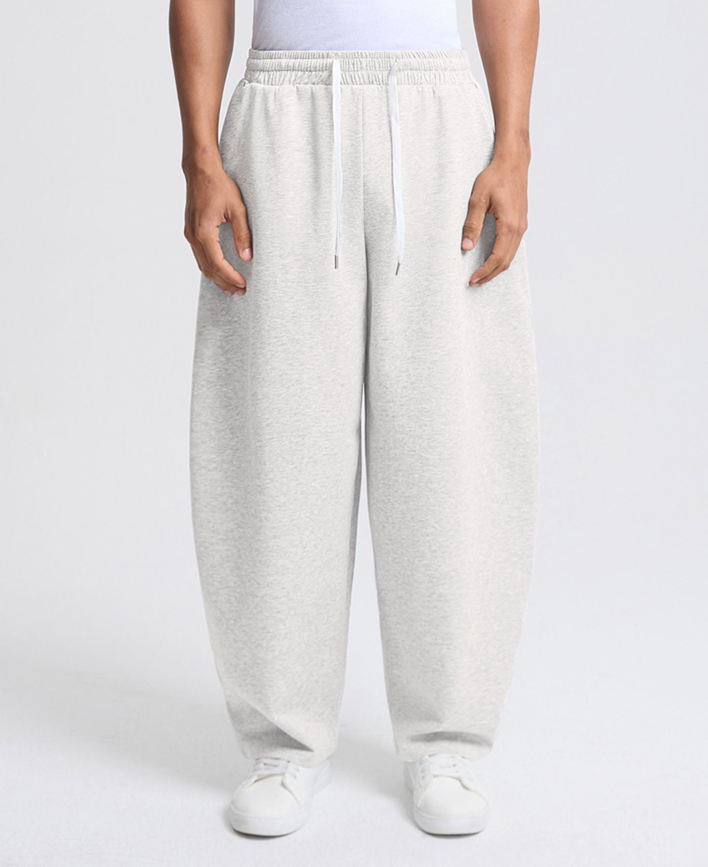 Mens Baggy Barrel Sweatpants — Wide Leg & Drawstring