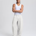 Mens Baggy Barrel Sweatpants — Wide Leg & Drawstring