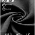 96% polyester + 4% spandex fabric: lightweight, breathable, wrinkle-resistant, and gentle on skin for all-day wear.