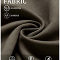 96% polyester + 4% spandex fabric: lightweight, breathable, wrinkle-resistant, and gentle on skin for all-day wear.