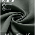 96% polyester + 4% spandex fabric: lightweight, breathable, wrinkle-resistant, and gentle on skin for all-day wear.
