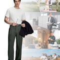 Versatile enough for weddings, office, dates, or weekend hangs¡ªthese dark grey wide-leg pants adapt to every occasion.