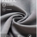 96% polyester + 4% spandex fabric: lightweight, breathable, wrinkle-resistant, and gentle on skin for all-day wear.
