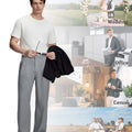 Versatile enough for weddings, office, dates, or weekend hangs¡ªthese light grey wide-leg pants adapt to every occasion.